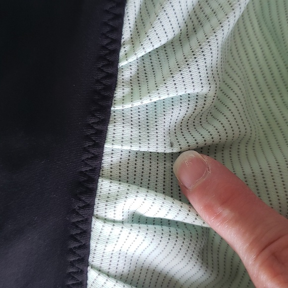 Lululemon Athletica Run Back On Track Tank Top Women 10 Mint Moment Black Stripe - Picture 12 of 14